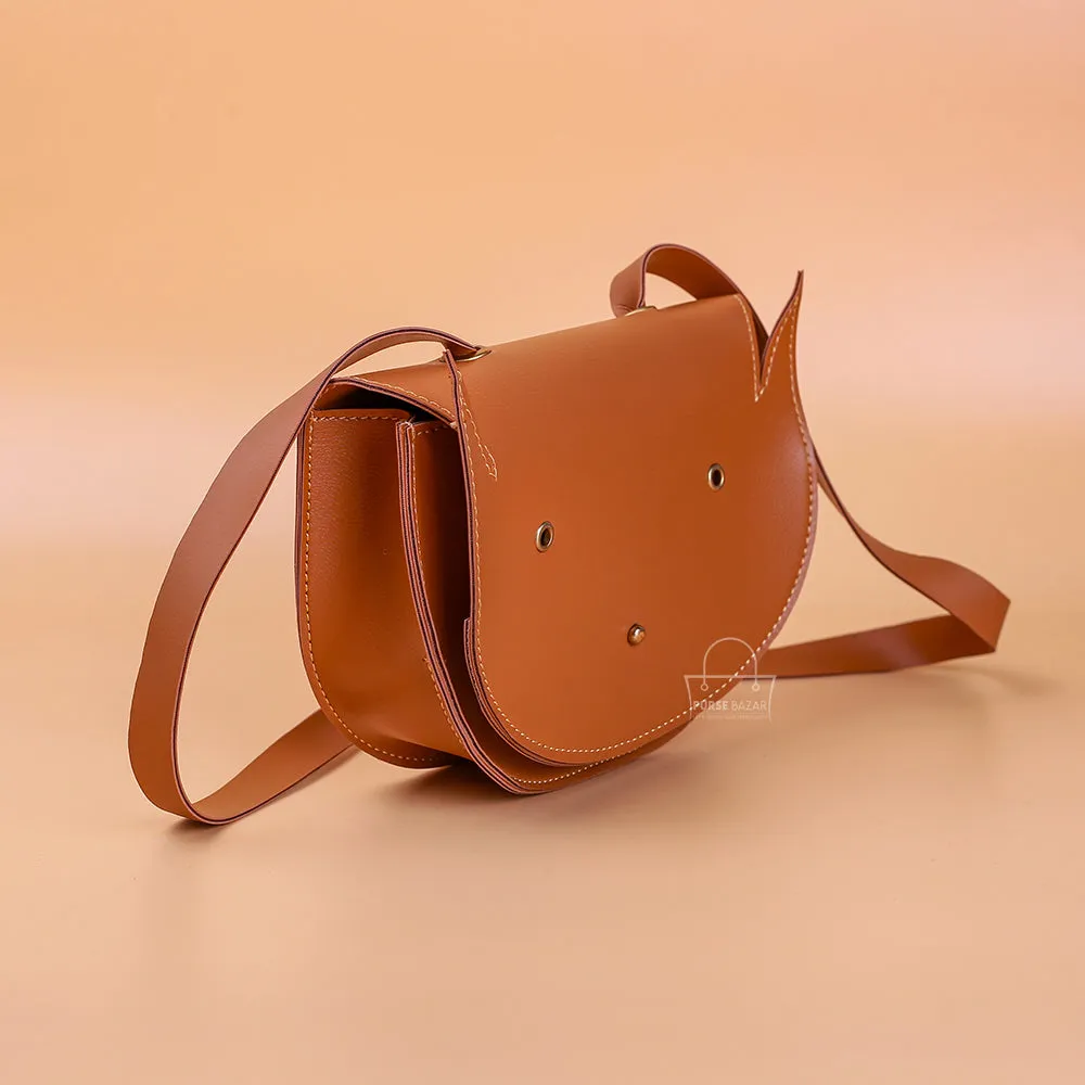 Crazy Horns Brown Kids Crossbody Bag