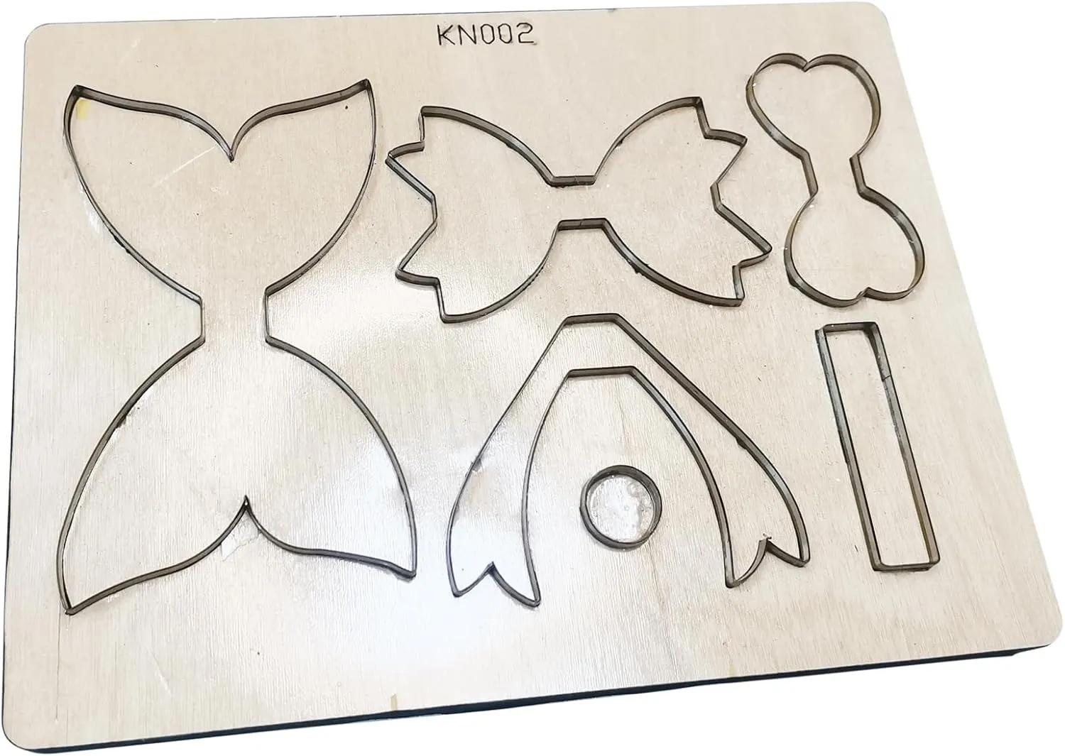 Create Beautiful Bowknots with Okjew Cutting Die - DIY Handmade Gifts Die Cuts for Scrapbooking - Compatible for Sizzi Big Shot Die Cutting Machine - Wood Board and Alloy Steel Blade (002 Wood)