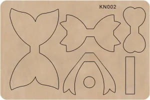Create Beautiful Bowknots with Okjew Cutting Die - DIY Handmade Gifts Die Cuts for Scrapbooking - Compatible for Sizzi Big Shot Die Cutting Machine - Wood Board and Alloy Steel Blade (002 Wood)