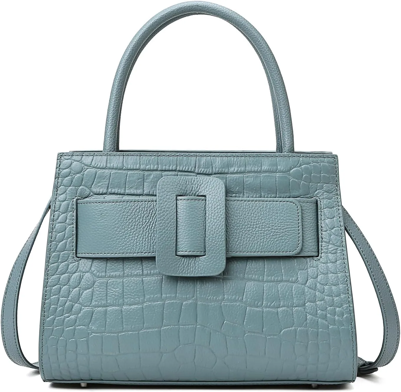 Crossbody Bags for Women Luxury Leather Shoulder Handbags in Black & Blue Trendy Satchel Purse for Everyday Use
