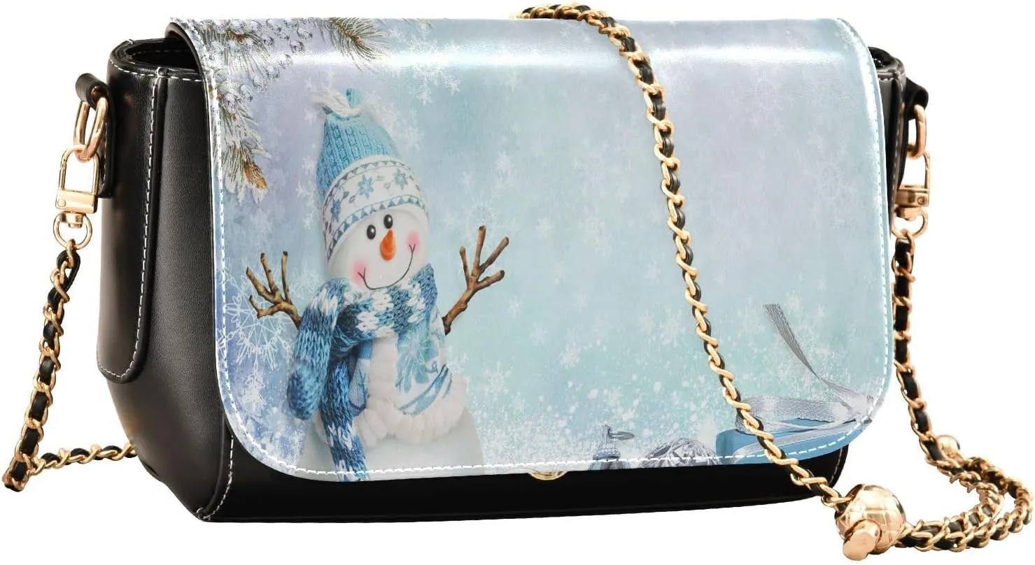 Crossbody Bags for Women Trendy Women's Black Shoulder Bag Small PU Leather Flap Cross Body Bag Handbags