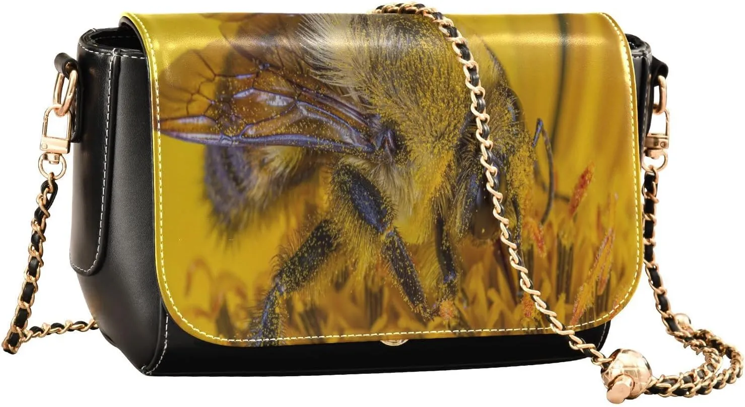 Crossbody Bags for Women Trendy Women's Black Shoulder Bag Small PU Leather Flap Cross Body Bag Handbags