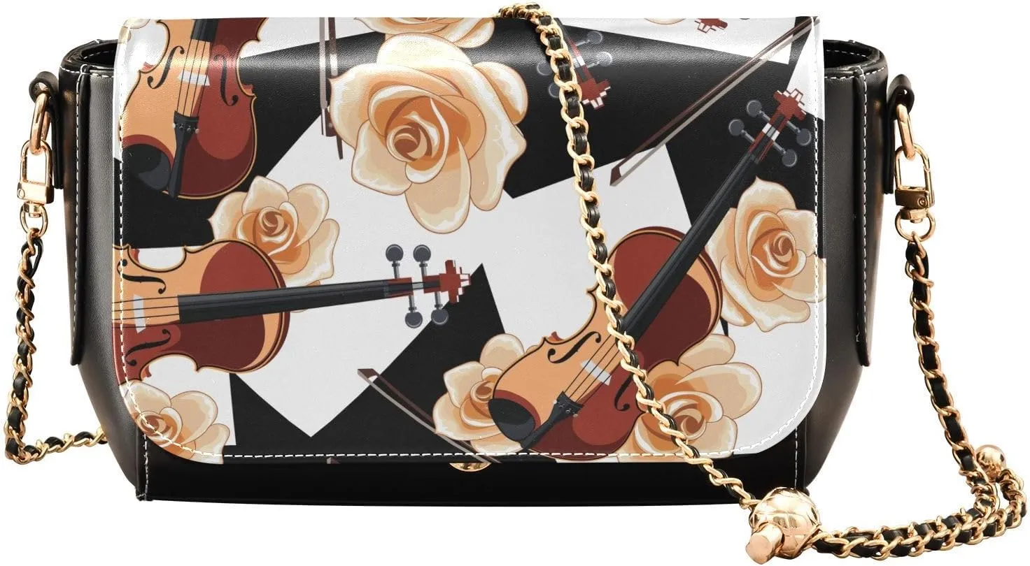 Crossbody Bags for Women Trendy Women's Black Shoulder Bag Small PU Leather Flap Cross Body Bag Handbags