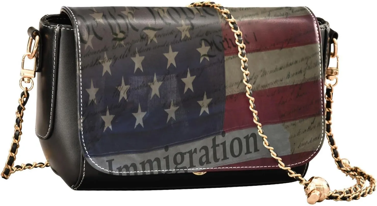 Crossbody Bags for Women Trendy Women's Black Shoulder Bag Small PU Leather Flap Cross Body Bag Handbags