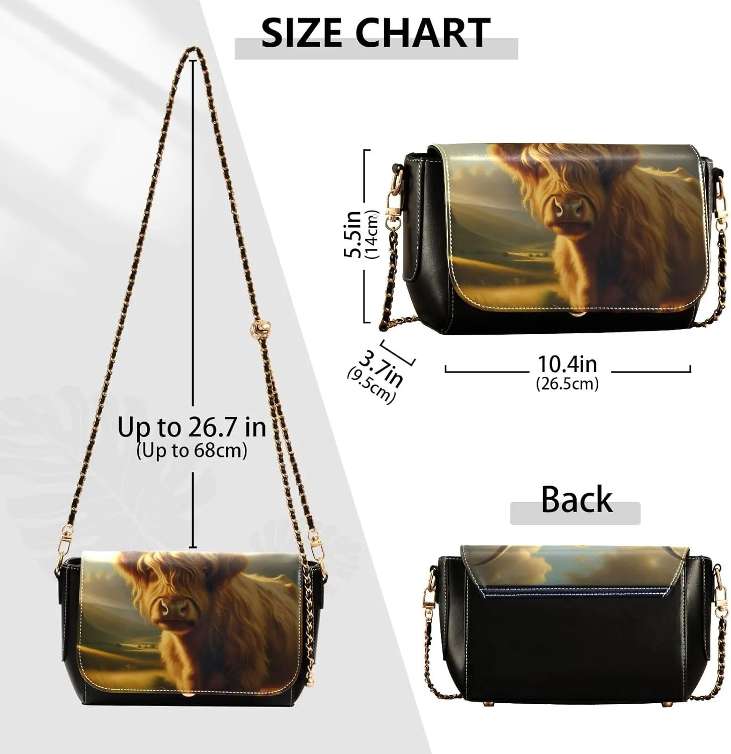 Crossbody Bags for Women Trendy Women's Black Shoulder Bag Small PU Leather Flap Cross Body Bag Handbags