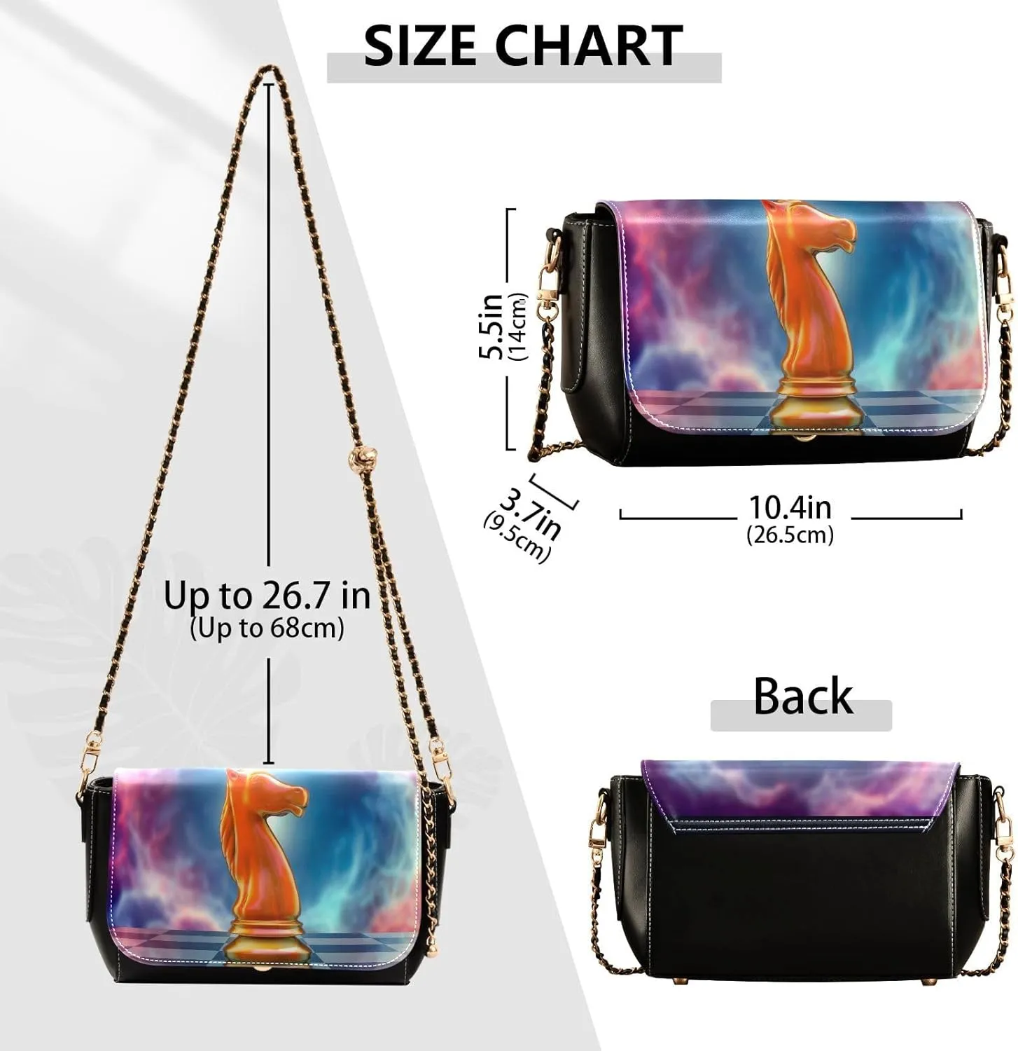 Crossbody Bags for Women Trendy Women's Black Shoulder Bag Small PU Leather Flap Cross Body Bag Handbags