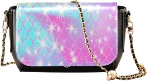 Crossbody Bags for Women Trendy Women's Black Shoulder Bag Small PU Leather Flap Cross Body Bag Handbags