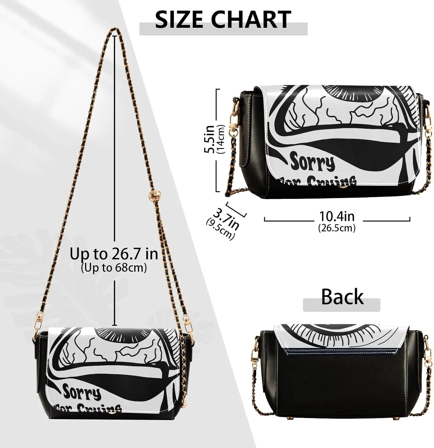 Crossbody Bags for Women Trendy Women's Black Shoulder Bag Small PU Leather Flap Cross Body Bag Handbags