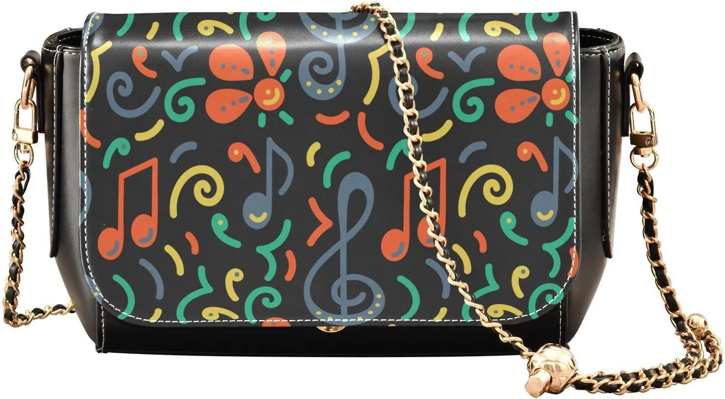 Crossbody Bags for Women Trendy Women's Black Shoulder Bag Small PU Leather Flap Cross Body Bag Handbags
