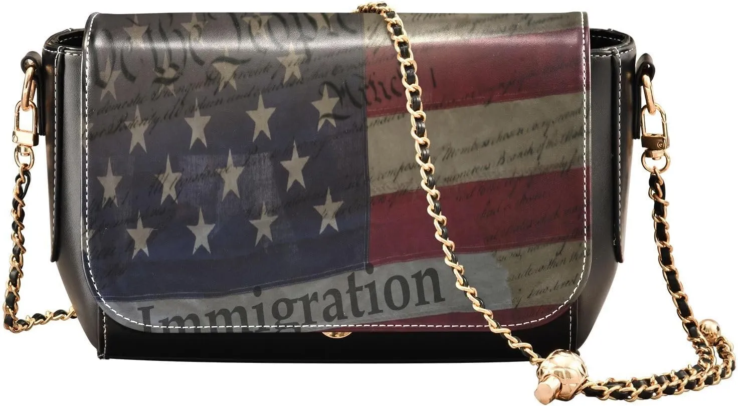 Crossbody Bags for Women Trendy Women's Black Shoulder Bag Small PU Leather Flap Cross Body Bag Handbags