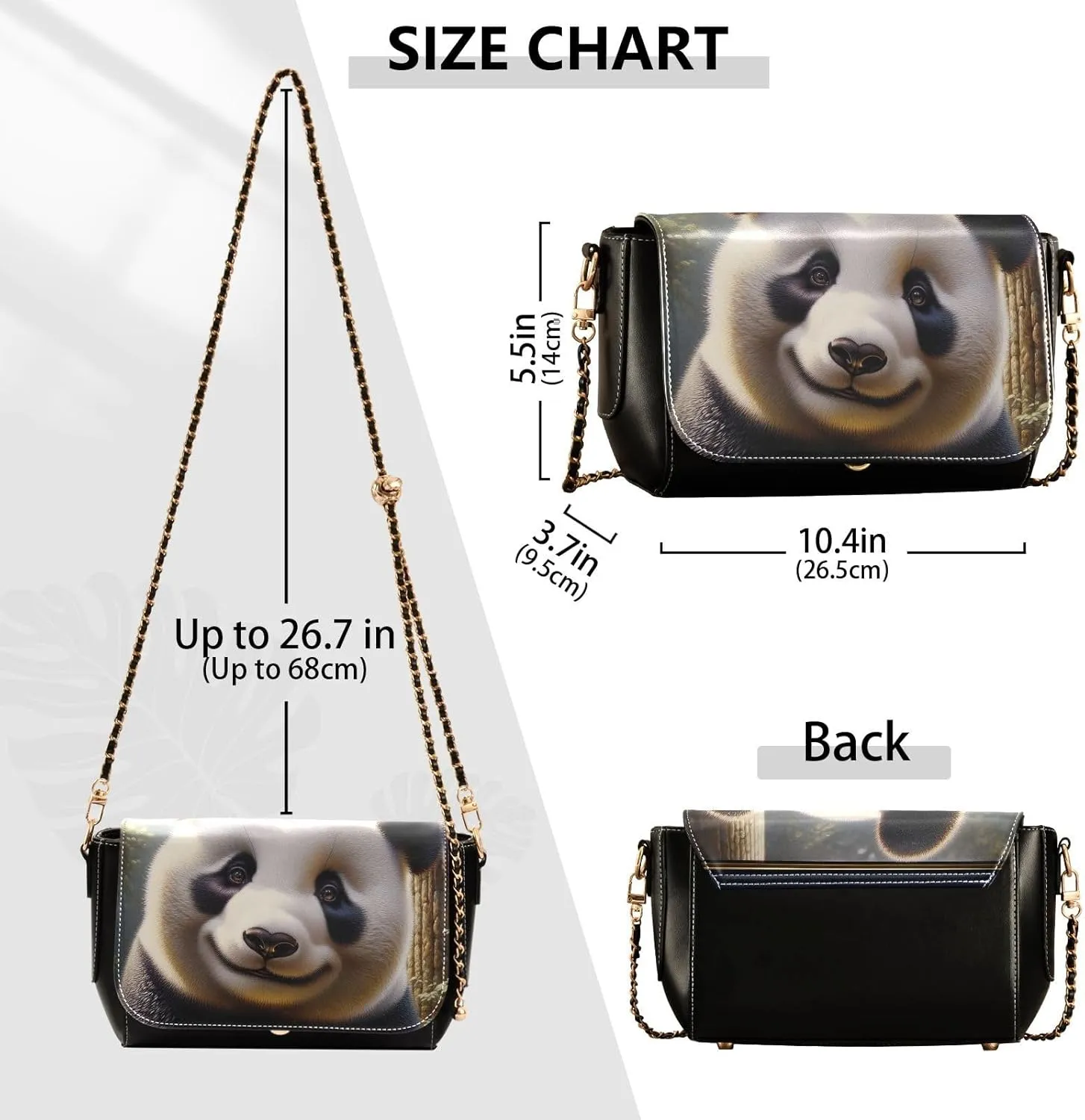 Crossbody Bags for Women Trendy Women's Black Shoulder Bag Small PU Leather Flap Cross Body Bag Handbags