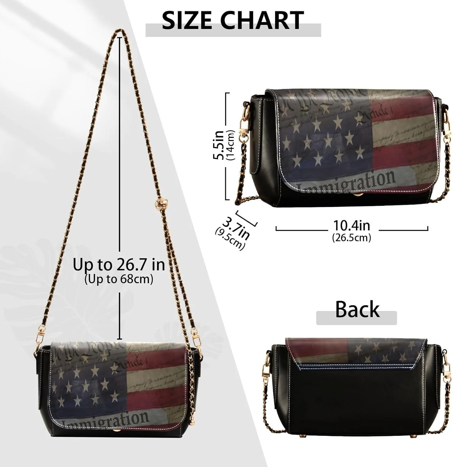 Crossbody Bags for Women Trendy Women's Black Shoulder Bag Small PU Leather Flap Cross Body Bag Handbags