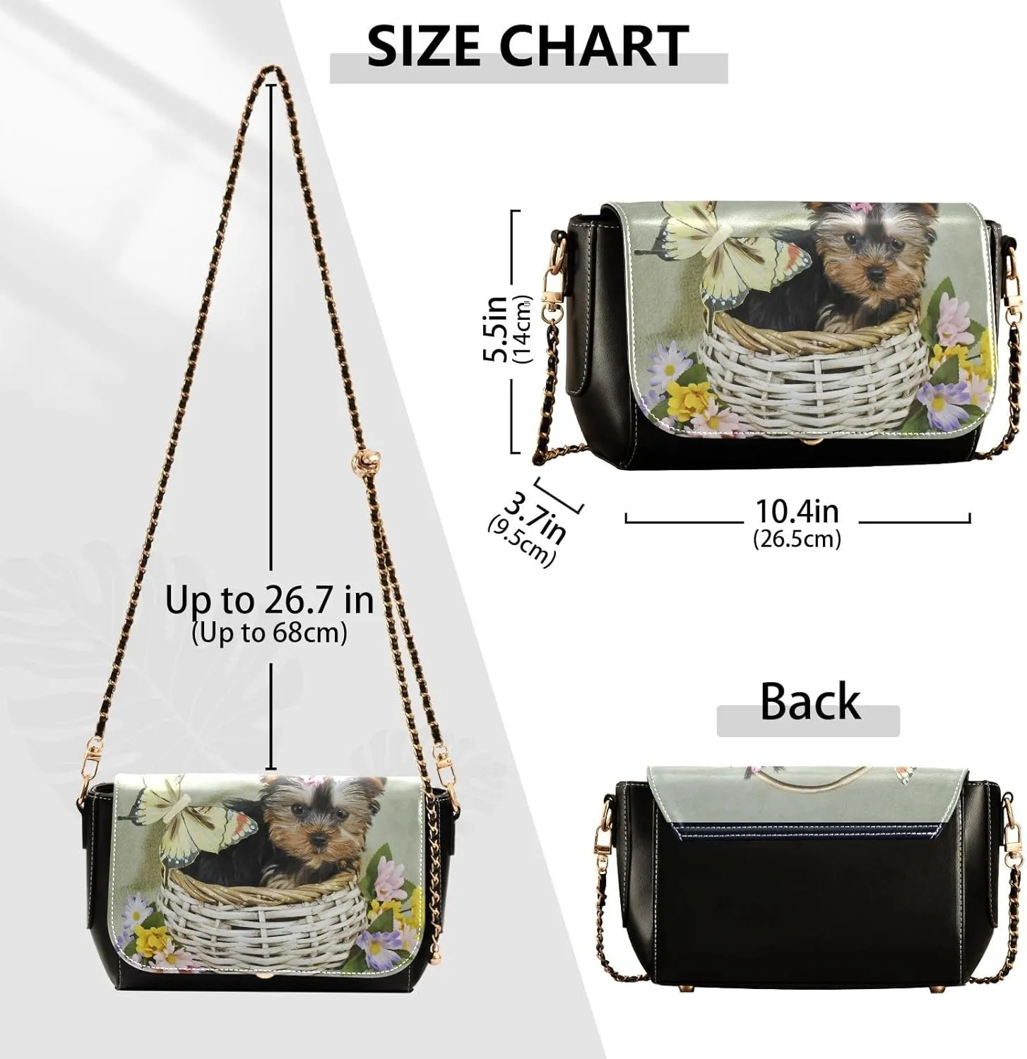 Crossbody Bags for Women Trendy Women's Black Shoulder Bag Small PU Leather Flap Cross Body Bag Handbags