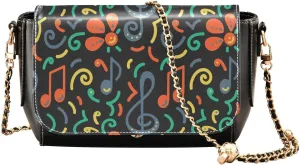 Crossbody Bags for Women Trendy Women's Black Shoulder Bag Small PU Leather Flap Cross Body Bag Handbags