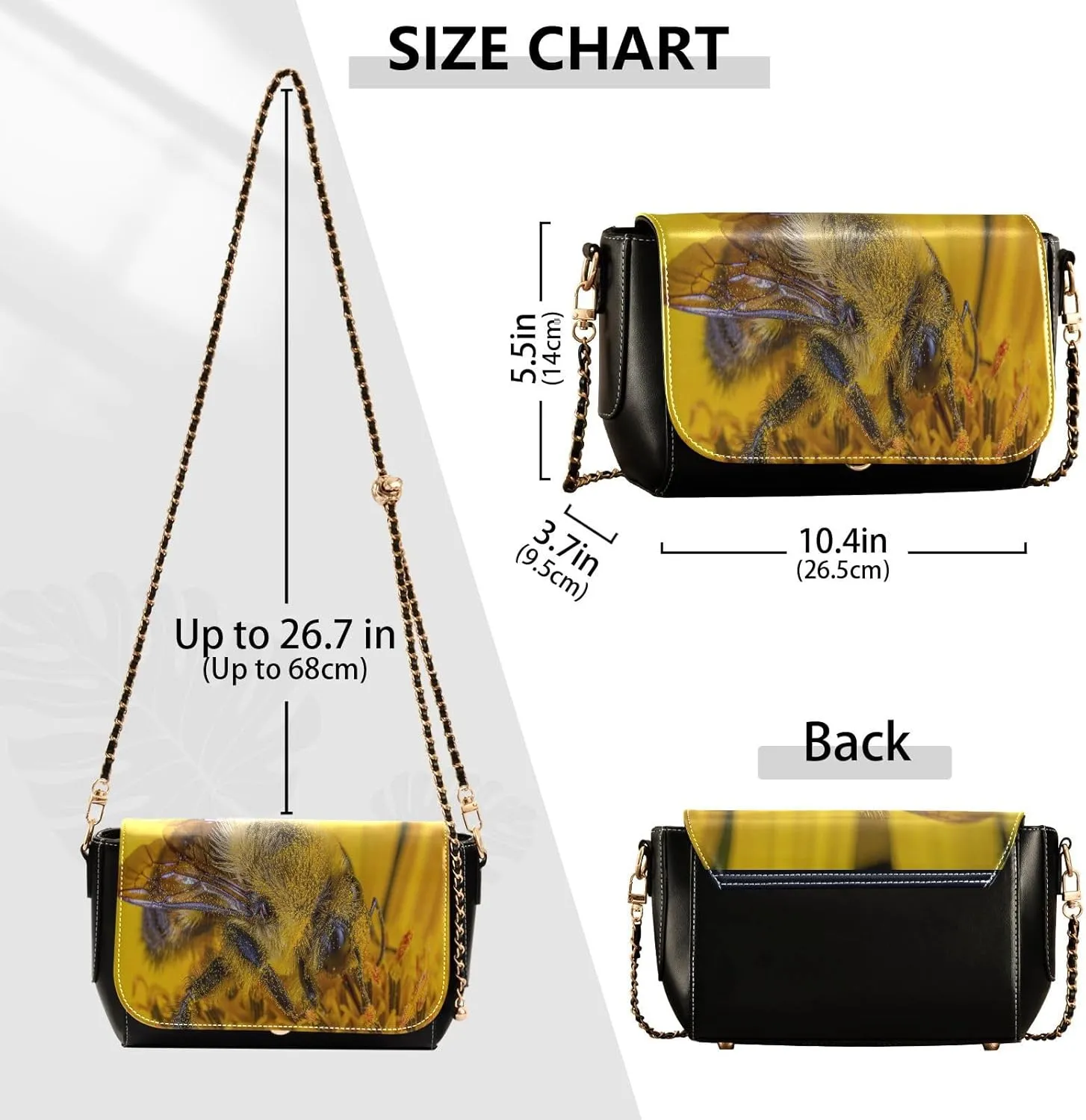 Crossbody Bags for Women Trendy Women's Black Shoulder Bag Small PU Leather Flap Cross Body Bag Handbags