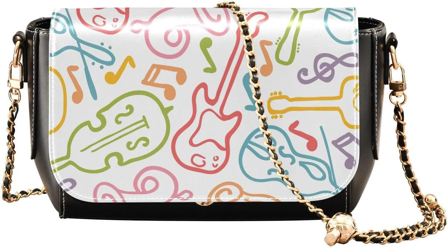 Crossbody Bags for Women Trendy Women's Black Shoulder Bag Small PU Leather Flap Cross Body Bag Handbags