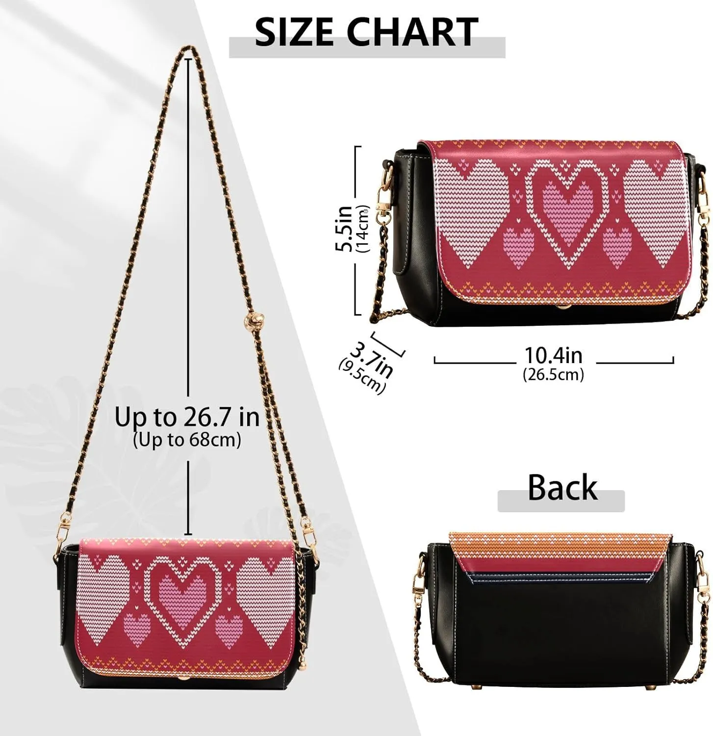 Crossbody Bags for Women Trendy Women's Black Shoulder Bag Small PU Leather Flap Cross Body Bag Handbags
