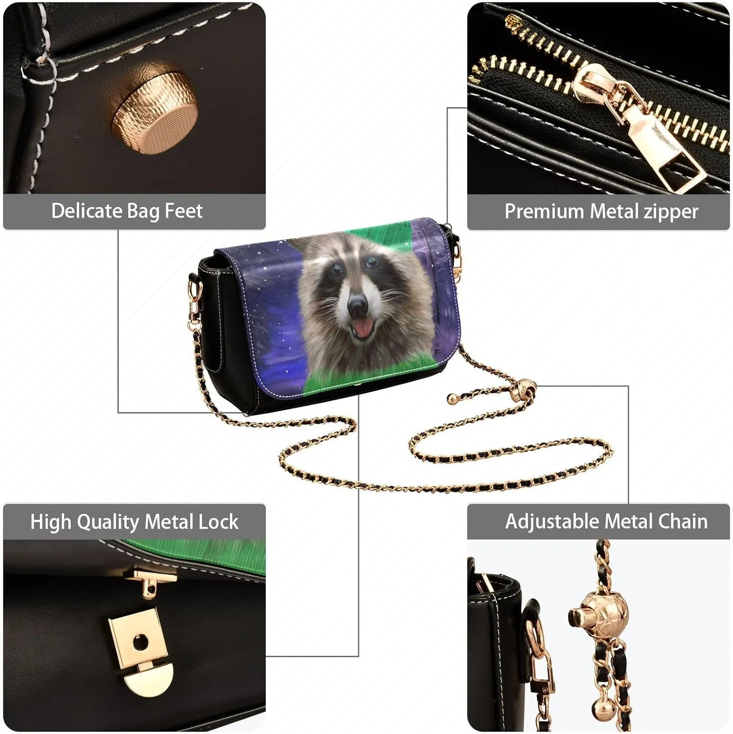 Crossbody Bags for Women Trendy Women's Black Shoulder Bag Small PU Leather Flap Cross Body Bag Handbags