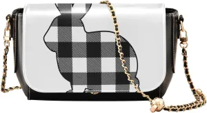 Crossbody Bags for Women Trendy Women's Black Shoulder Bag Small PU Leather Flap Cross Body Bag Handbags