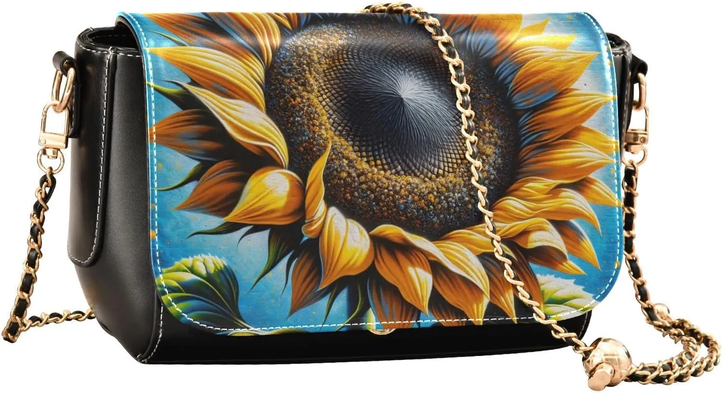 Crossbody Bags for Women Trendy Women's Black Shoulder Bag Small PU Leather Flap Cross Body Bag Handbags