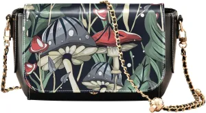 Crossbody Bags for Women Trendy Women's Black Shoulder Bag Small PU Leather Flap Cross Body Bag Handbags
