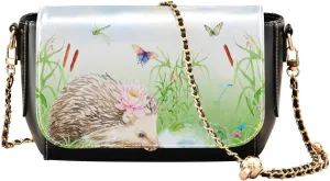 Crossbody Bags for Women Trendy Women's Black Shoulder Bag Small PU Leather Flap Cross Body Bag Handbags