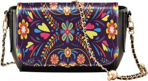 Crossbody Bags for Women Trendy Women's Black Shoulder Bag Small PU Leather Flap Cross Body Bag Handbags
