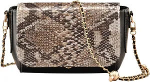 Crossbody Bags for Women Trendy Women's Black Shoulder Bag Small PU Leather Flap Cross Body Bag Handbags