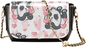 Crossbody Bags for Women Trendy Women's Black Shoulder Bag Small PU Leather Flap Cross Body Bag Handbags