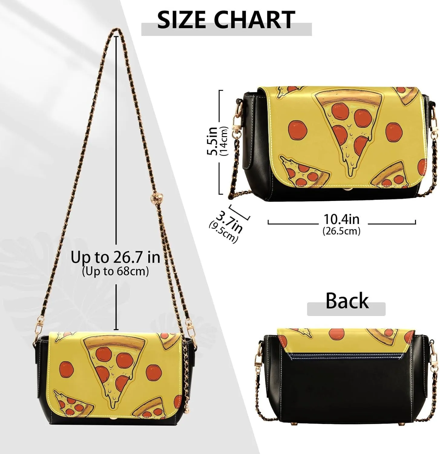 Crossbody Bags for Women Trendy Women's Black Shoulder Bag Small PU Leather Flap Cross Body Bag Handbags