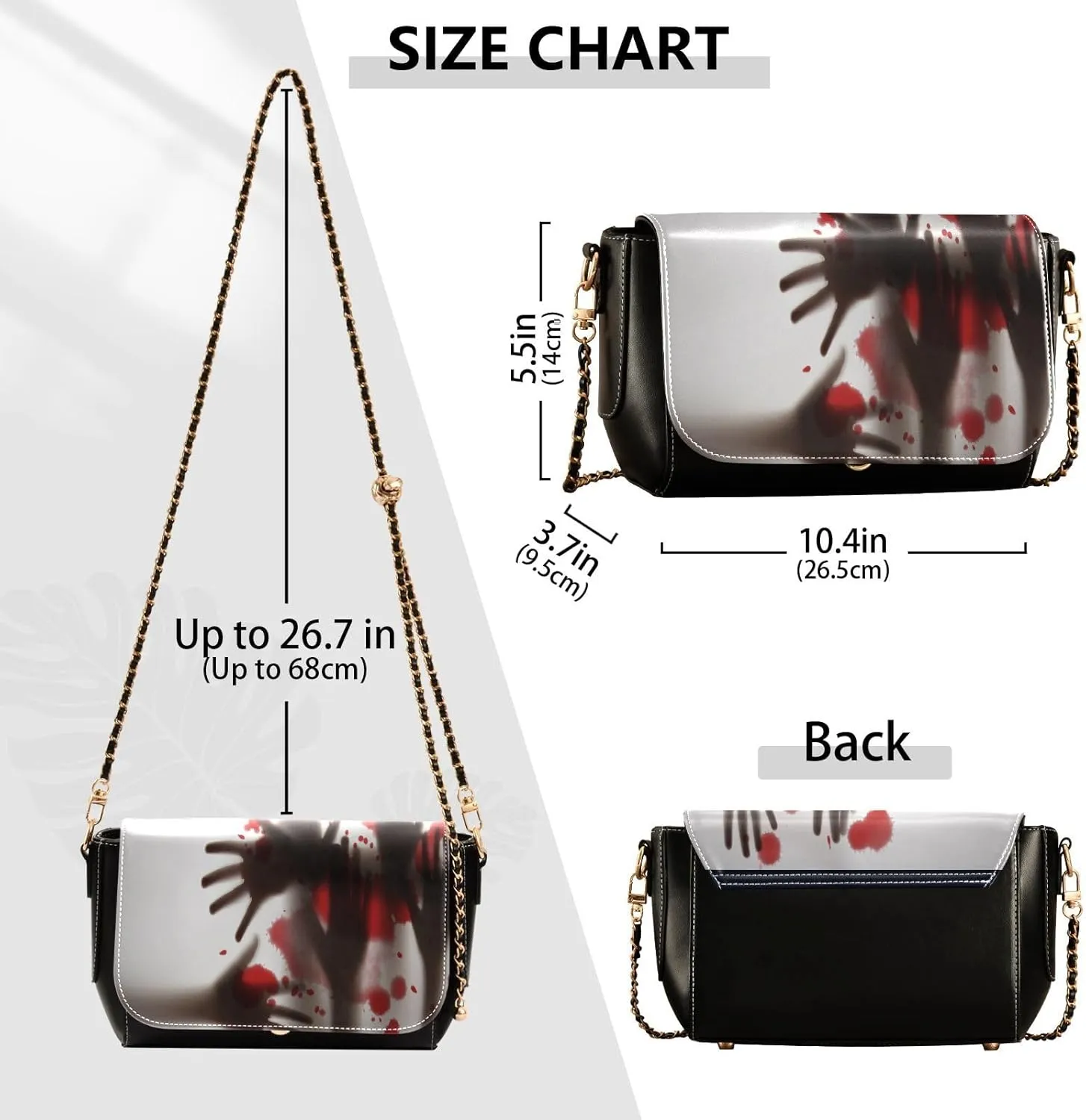 Crossbody Bags for Women Trendy Women's Black Shoulder Bag Small PU Leather Flap Cross Body Bag Handbags