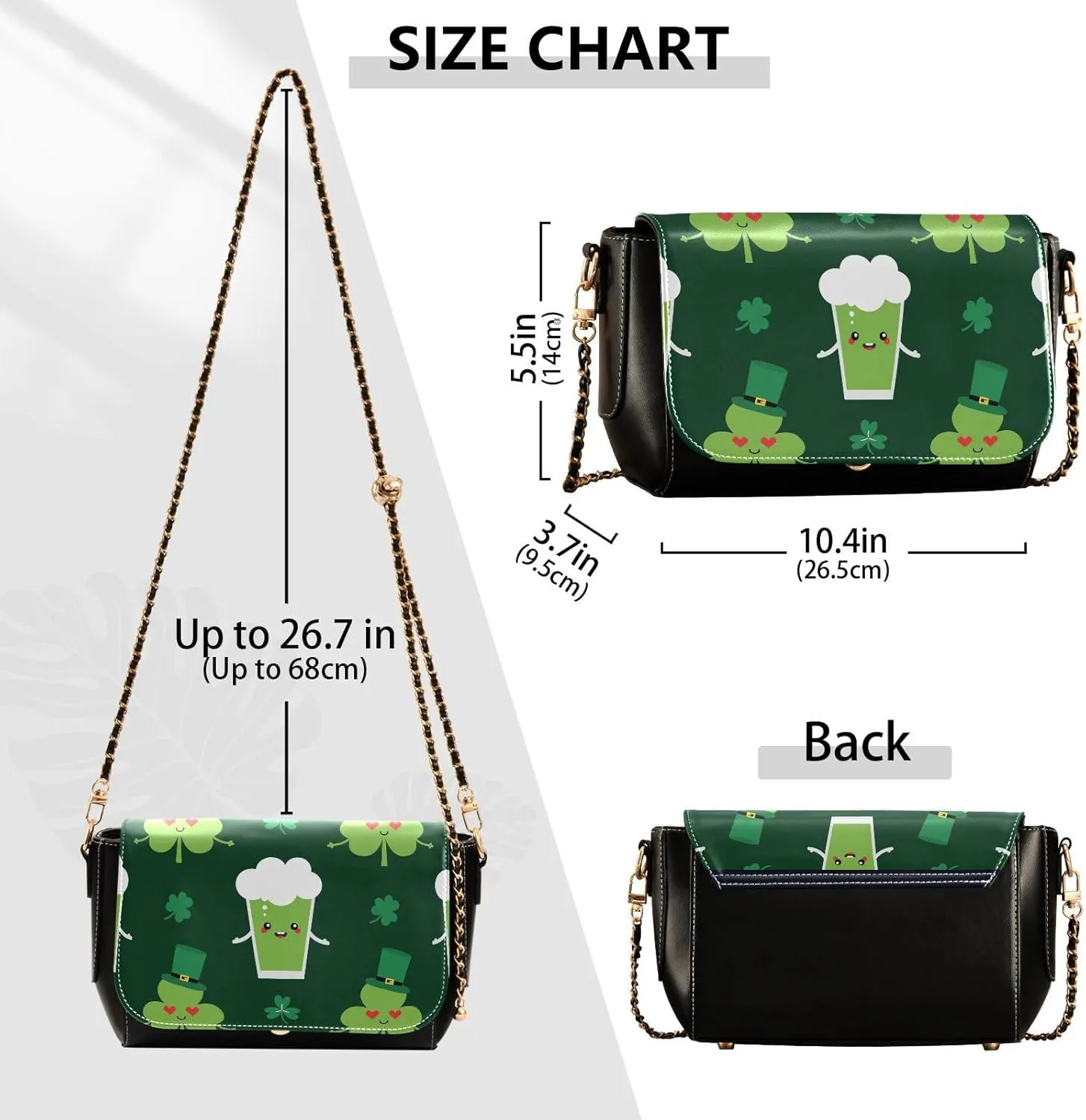 Crossbody Bags for Women Trendy Women's Black Shoulder Bag Small PU Leather Flap Cross Body Bag Handbags