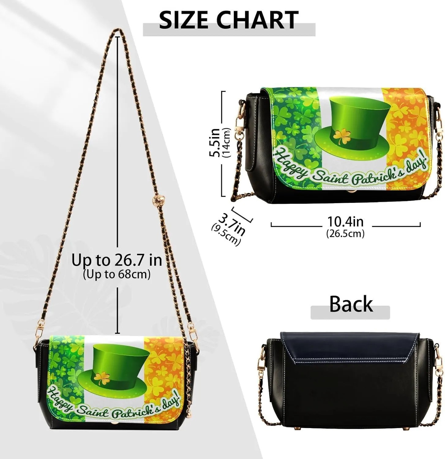 Crossbody Bags for Women Trendy Women's Black Shoulder Bag Small PU Leather Flap Cross Body Bag Handbags