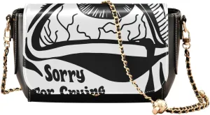 Crossbody Bags for Women Trendy Women's Black Shoulder Bag Small PU Leather Flap Cross Body Bag Handbags