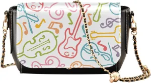 Crossbody Bags for Women Trendy Women's Black Shoulder Bag Small PU Leather Flap Cross Body Bag Handbags