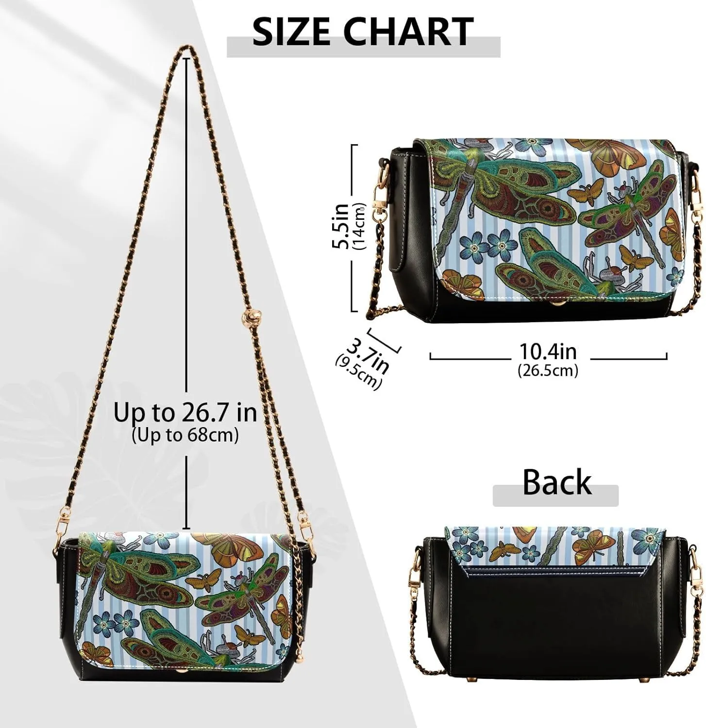 Crossbody Bags for Women Trendy Women's Black Shoulder Bag Small PU Leather Flap Cross Body Bag Handbags