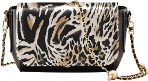 Crossbody Bags for Women Trendy Women's Black Shoulder Bag Small PU Leather Flap Cross Body Bag Handbags