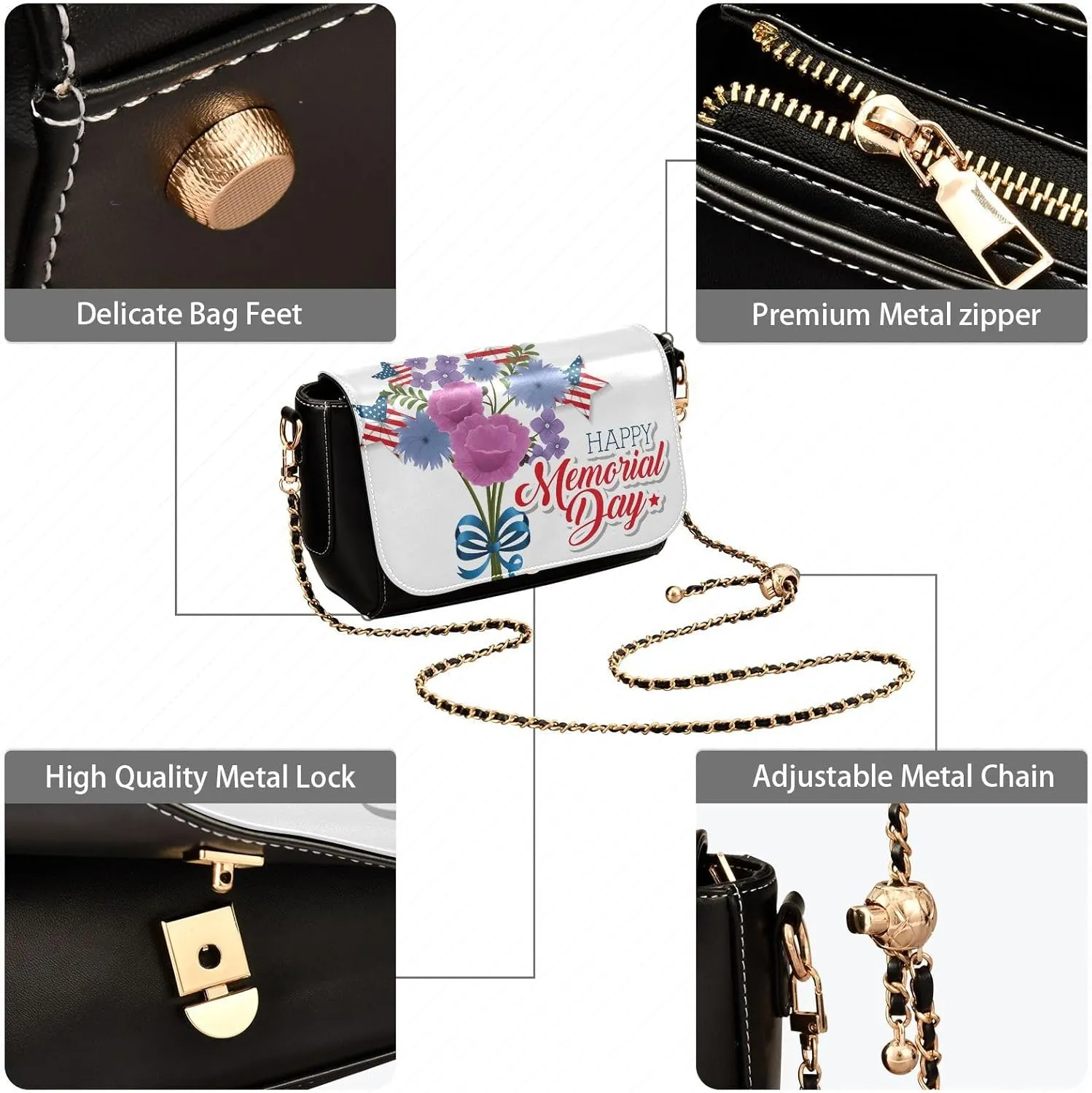 Crossbody Bags for Women Trendy Women's Black Shoulder Bag Small PU Leather Flap Cross Body Bag Handbags