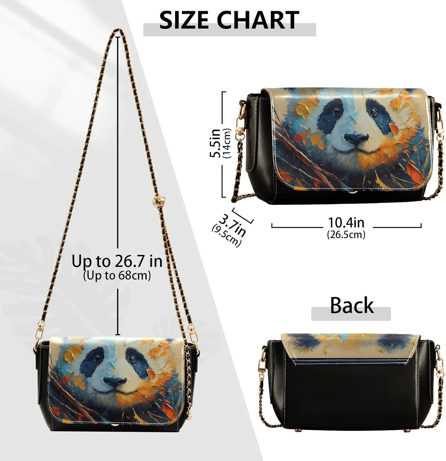 Crossbody Bags for Women Trendy Women's Black Shoulder Bag Small PU Leather Flap Cross Body Bag Handbags