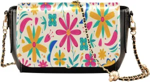 Crossbody Bags for Women Trendy Women's Black Shoulder Bag Small PU Leather Flap Cross Body Bag Handbags