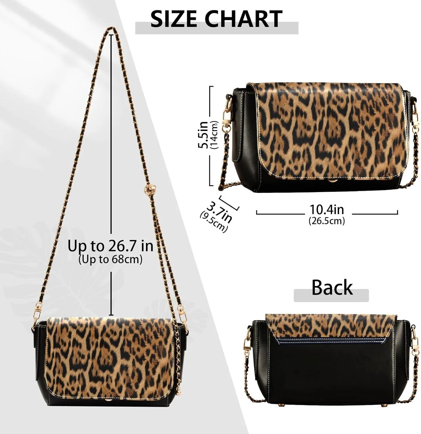 Crossbody Bags for Women Trendy Women's Black Shoulder Bag Small PU Leather Flap Cross Body Bag Handbags