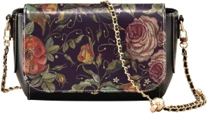 Crossbody Bags for Women Trendy Women's Black Shoulder Bag Small PU Leather Flap Cross Body Bag Handbags