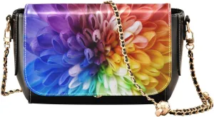 Crossbody Bags for Women Trendy Women's Black Shoulder Bag Small PU Leather Flap Cross Body Bag Handbags