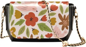 Crossbody Bags for Women Trendy Women's Black Shoulder Bag Small PU Leather Flap Cross Body Bag Handbags