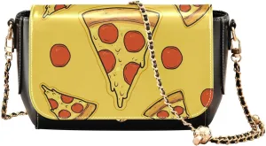 Crossbody Bags for Women Trendy Women's Black Shoulder Bag Small PU Leather Flap Cross Body Bag Handbags
