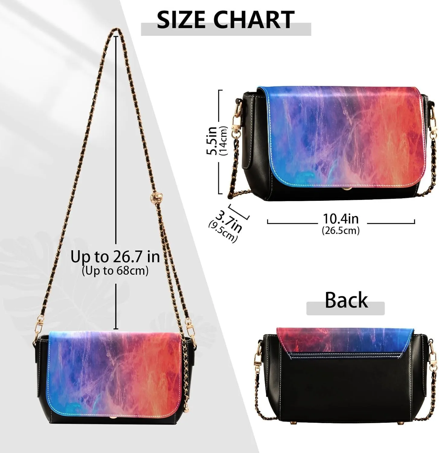 Crossbody Bags for Women Trendy Women's Black Shoulder Bag Small PU Leather Flap Cross Body Bag Handbags