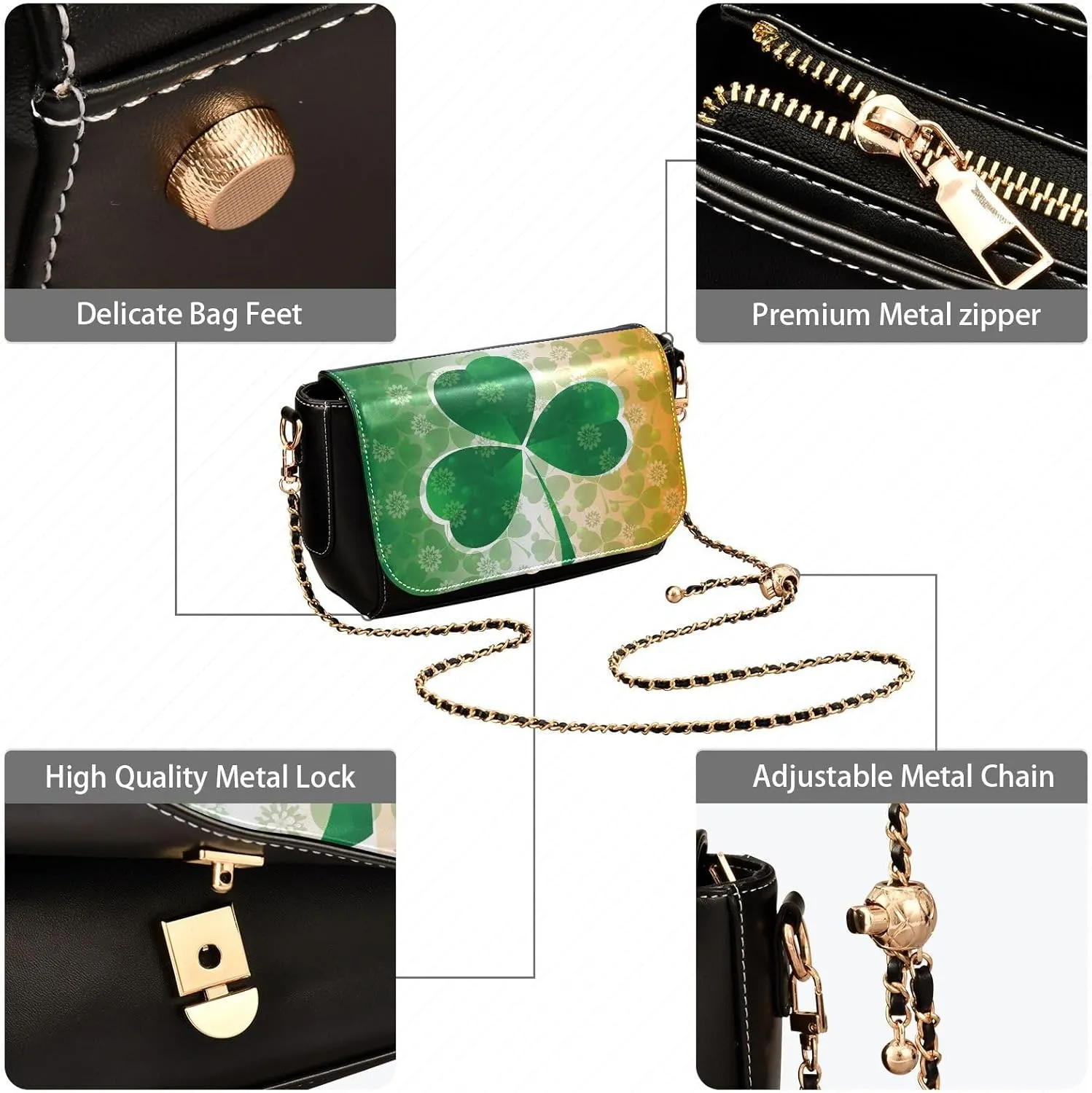 Crossbody Bags for Women Trendy Women's Black Shoulder Bag Small PU Leather Flap Cross Body Bag Handbags