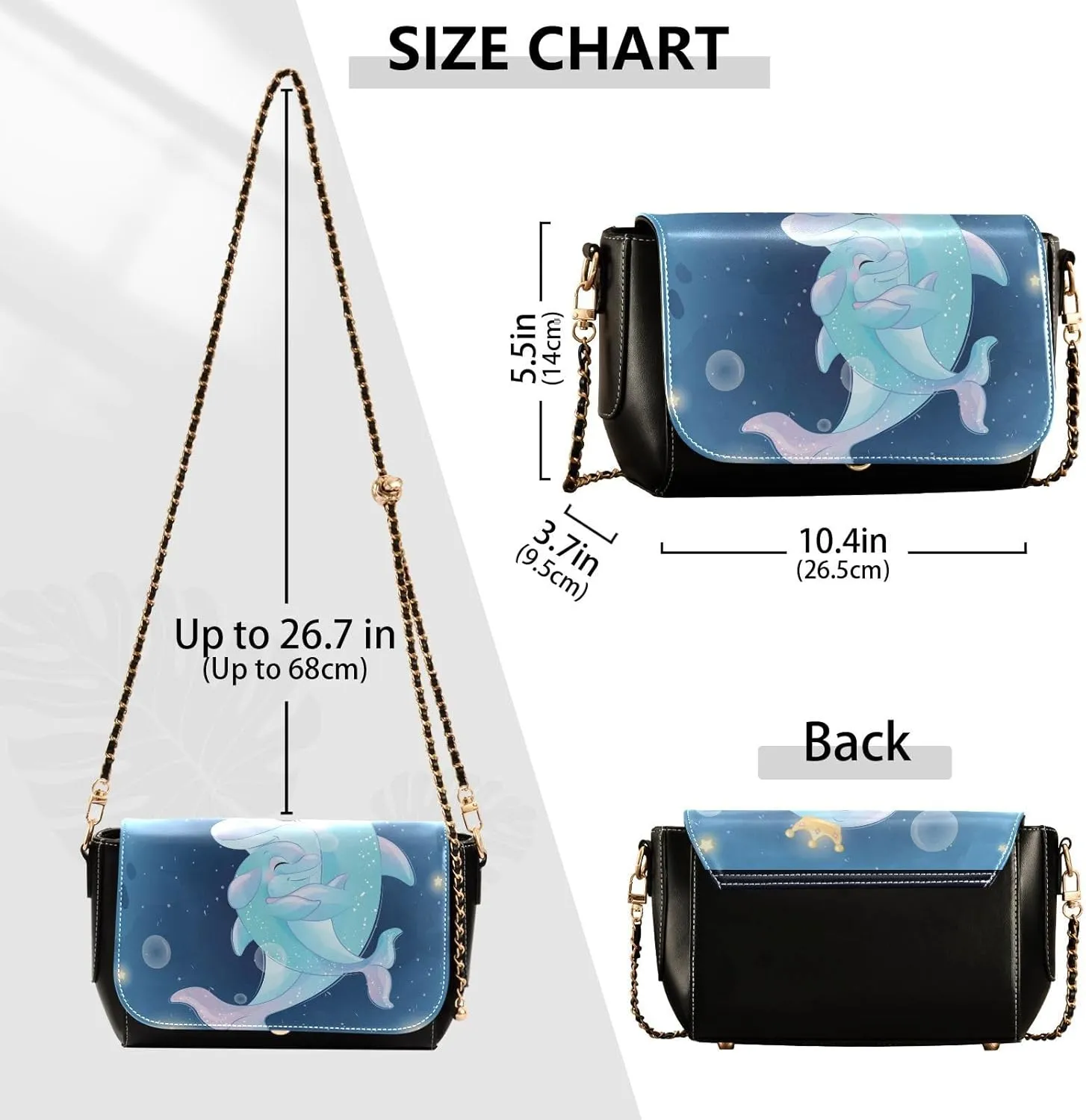 Crossbody Bags for Women Trendy Women's Black Shoulder Bag Small PU Leather Flap Cross Body Bag Handbags