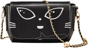 Crossbody Bags for Women Trendy Women's Black Shoulder Bag Small PU Leather Flap Cross Body Bag Handbags