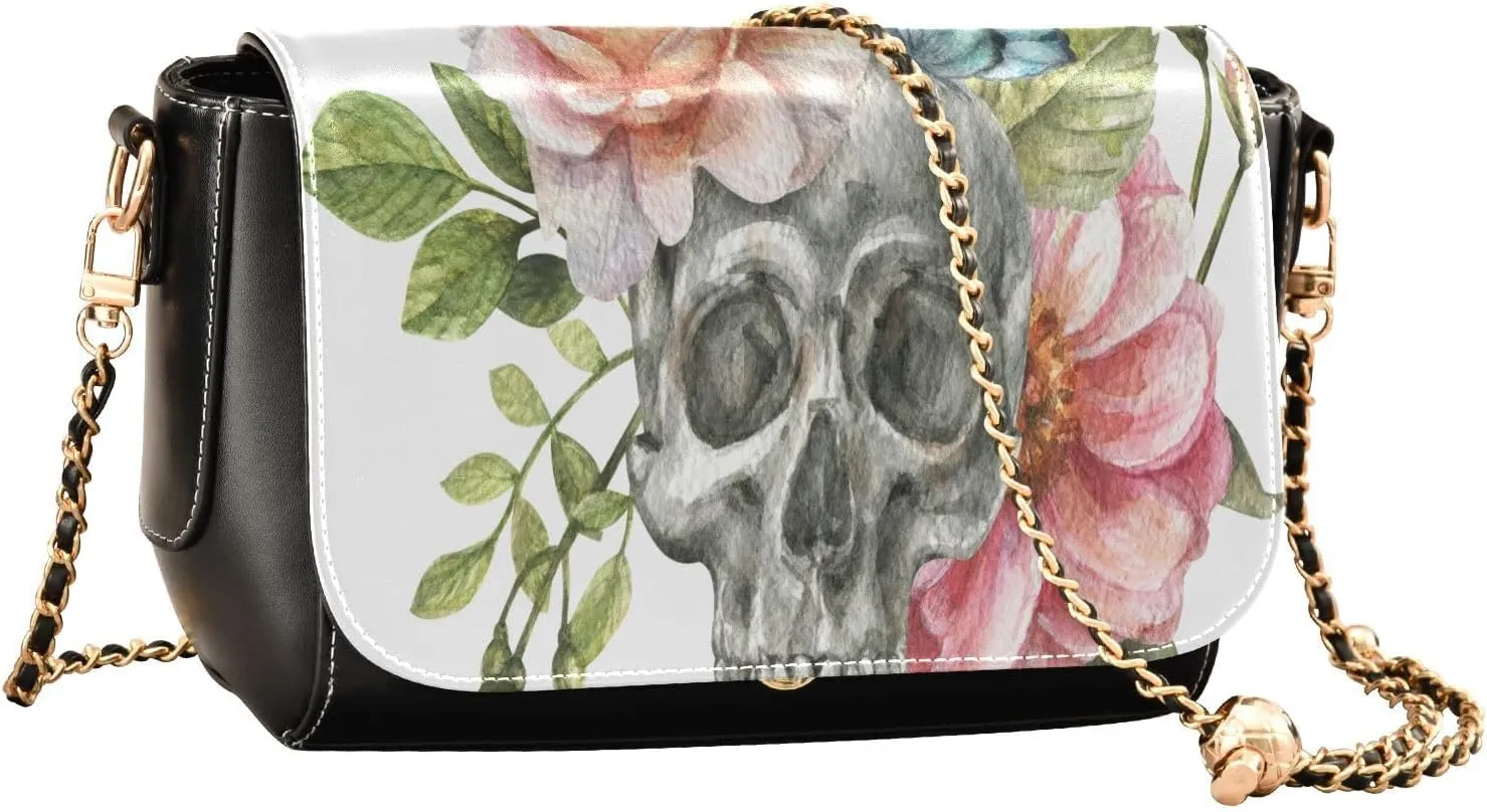 Crossbody Bags for Women Trendy Women's Black Shoulder Bag Small PU Leather Flap Cross Body Bag Handbags